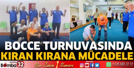 Bocce Turnuvasında kıran kırana mücadele