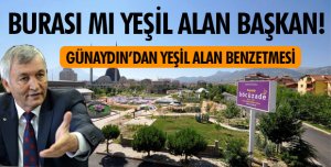 BÖCÜZADE PARKINA YEŞİL ALAN DEDİ!