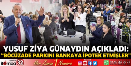 Böcüzade Parkını bankaya ipotek etmişler