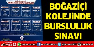BOĞAZİÇİ KOLEJİ BURSLULUK SINAVI