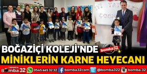 BOĞAZİÇİ KOLEJİNDE MİNİKLERİN KARNE HEYECANI