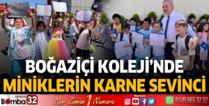 Boğaziçi Koleji'nde miniklerin karne sevinci