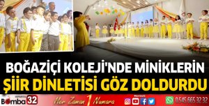 Boğaziçi Koleji'nde miniklerin şiir dinletisi göz doldurdu