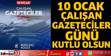 Boğaziçi Koleji'nden Gazeteciler Günü mesajı