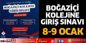Boğaziçi Kolejine giriş sınavı