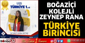 Boğaziçi Kolejli Zeynep Rana Türkiye birincisi