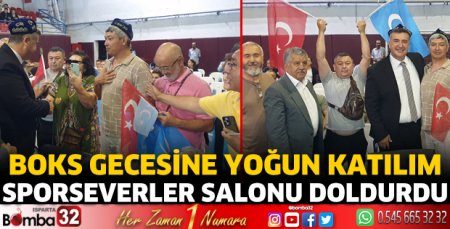 Boks gecesine yoğun katılım