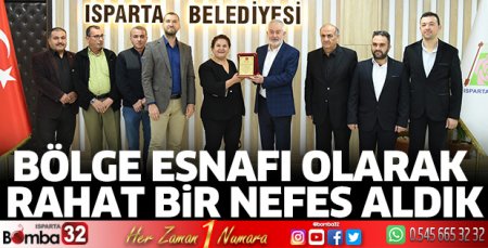 Bölge esnafı olarak rahat bir nefes aldık