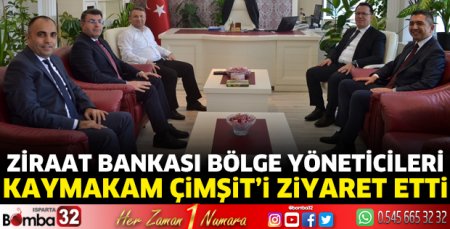 Bölge Yöneticileri Kaymakam Çimşit’i ziyaret etti