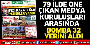 BOMBA 32 EN ETKİN HABER SİTELERİ ARASINDA YERİNİ ALDI