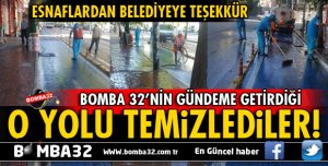 BOMBA 32'NİN GÜNDEME GETİRDİĞİ O YOL TEMİZLENDİ