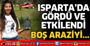 BOŞ ARAZİYİ LAVANTA BAHÇESİNE ÇEVİRDİ