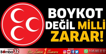Boykot değil milli zarar!