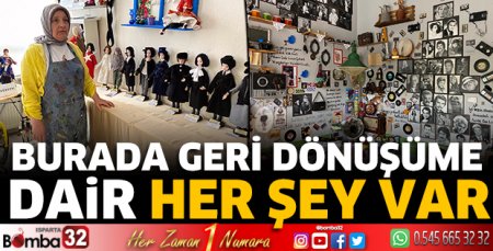 Bu atölyede geri dönüşüme dair her şey var