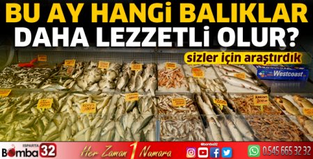 Bu ay hangi balıklar daha lezzetli olur?