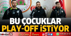Bu çocuklar Play-off istiyor
