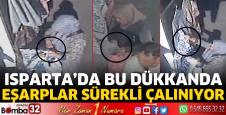 Bu dükkanda eşarplar sürekli çalınıyor 