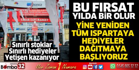 Bu fırsat yılda bir olur