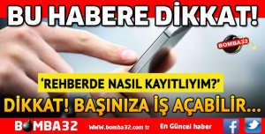 BU HABER CEP TELEFONU KUNLANANLARA
