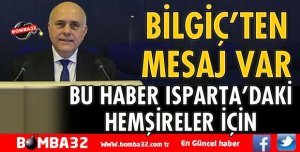 BU HABER ISPARTA’DAKİ HEMŞİRELER İÇİN
