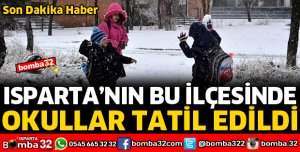 BU İLÇEDE EĞİTİME KAR ENGELİ