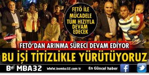 BU İŞİ TİTİZLİKLE YÜRÜTÜYORUZ