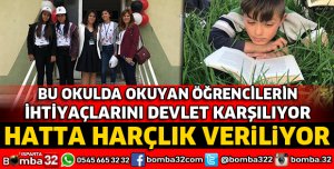 BU OKULDA OKUYAN ÖĞRENCİLERE HARÇLIK VERİLİYOR