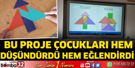 Bu proje çocukları hem düşündürdü hem eğlendirdi