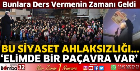 Bu siyaset ahlaksızlarına dersini vermenin zamanı geldi