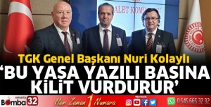 Bu yasa yazılı basına kilit vurdurur