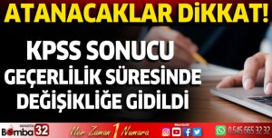 Bu yıl atanacaklar dikkat! KPSS sonucu geçerlilik süresinde değişikliğe gidildi
