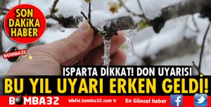 BU YIL DON UYARISI ERKEN GELDİ!