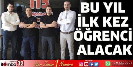 Bu yıl ilk kez öğrenci alacak