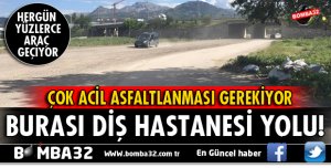 BU YOL BİR AN ÖNCE ASFALTLANMALI!