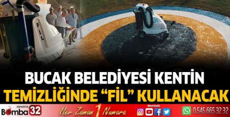 Bucak Belediyesi kentin temizliğinde “Fil” kullanacak