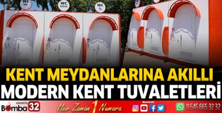 Bucak Belediyesi’nden kent meydanlarına akıllı modern kent tuvaletleri