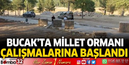 Bucak’ta Millet Ormanı çalışmalarına başlandı