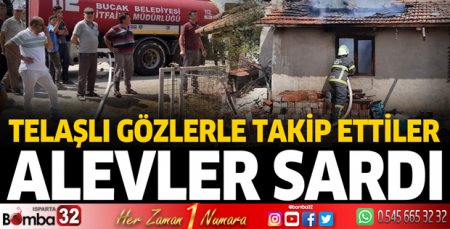 Bucak'ta alevler bir anda sardı