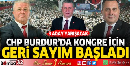 Burdur CHP'de İl Kongresi 30 Eylül'de