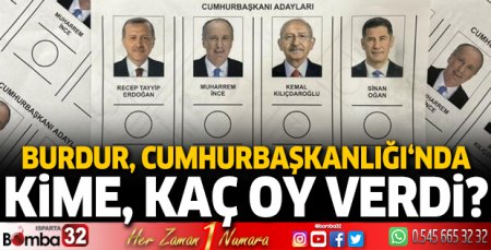Burdur Cumhurbaşkanlığı'nda oyunu kime verdi?