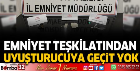 Burdur Emniyetinden uyuşturucuya geçit yok