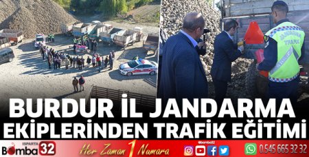 Burdur İl Jandarma ekiplerinden trafik eğitimi