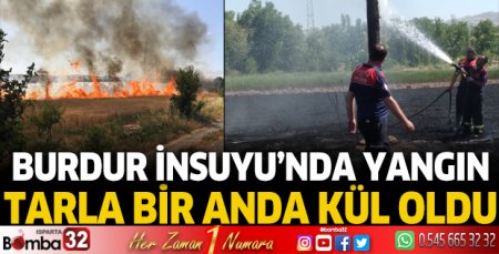 Burdur İnsuyu'nda yangın