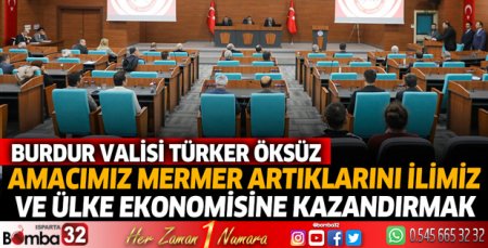 Burdur Valiliğinde toplantı düzenlendi