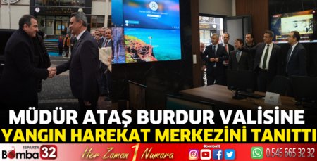 Burdur Valisi Türker Öksüz'den Orman Bölge Müdürlüğü'ne ziyaret