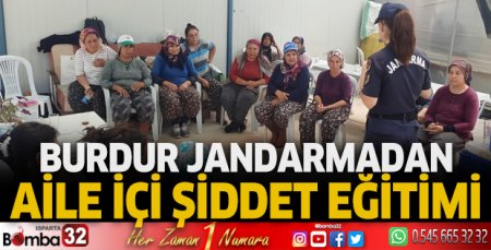 Burdur’da jandarmadan aile içi şiddet eğitimi