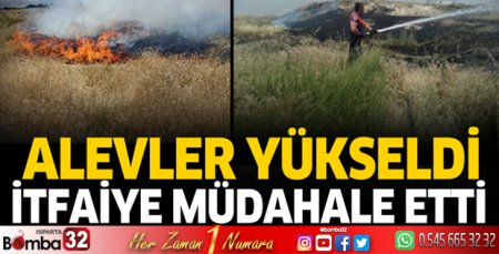 Burdur'da alevler yükseldi