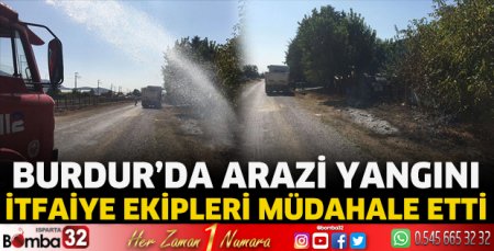 Burdur'da arazi yangını!