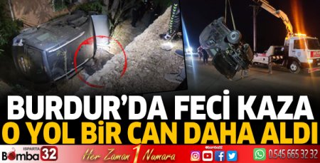 Burdur'da feci kaza