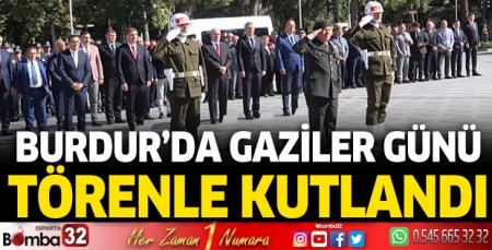 Burdur'da Gaziler Günü töreni yapıldı